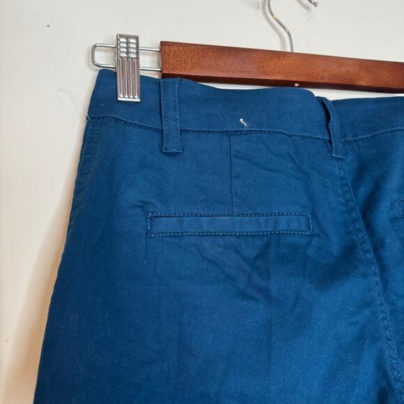 41 Hawthorn Women’s Chino Shorts Blue Solid Regular Fit Flat Front NWT Size 2 - Picture 5 of 8